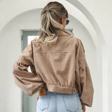 Zephyrine | Veste courte en velours côtelé pour femme