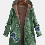 Manteau à capuche doublé à motifs spirales — Salomé, LucieSaint-Tropez (vue 2)