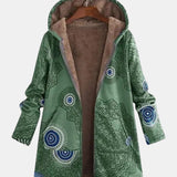 Manteau à capuche doublé à motifs spirales — Salomé, LucieSaint-Tropez (vue 2)