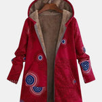 Manteau à capuche doublé à motifs spirales — Salomé, LucieSaint-Tropez (vue 3)