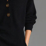 Robe pull décontractée de couleur unie pour l'automne et l'hiver