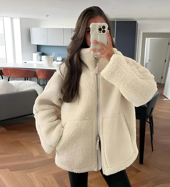 Elisabetta | Manteau en peluche douillet pour femme