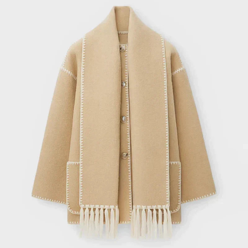 Shaelyn | Veste Écharpe à Devant Drapé pour Femme