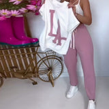 Définir Casual Letter Print Sports