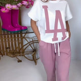 Définir Casual Letter Print Sports