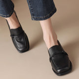 Audrey - Mocassins femme à talon bloc confort