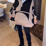 Pull À Demi-Zip Avec Col Montant Tendance