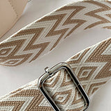 Sac bandoulière zippé avec bretelles contrastées