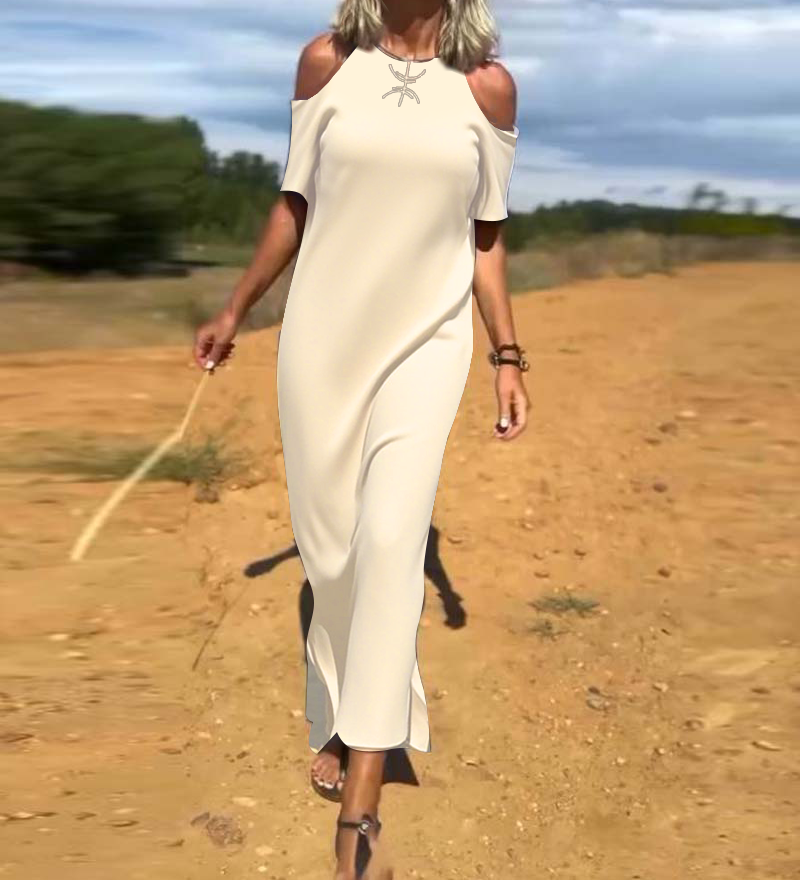 Robe Mode Décontractée Dénudée Slim
