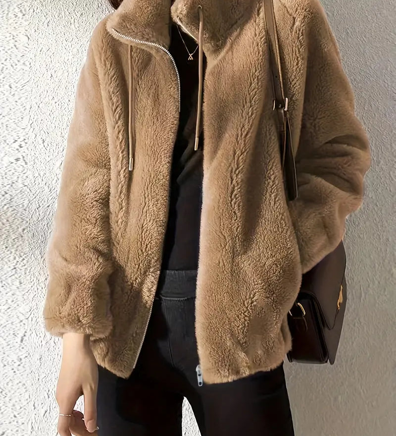 Nora | Manteau en peluche avec finition chaude pour femme