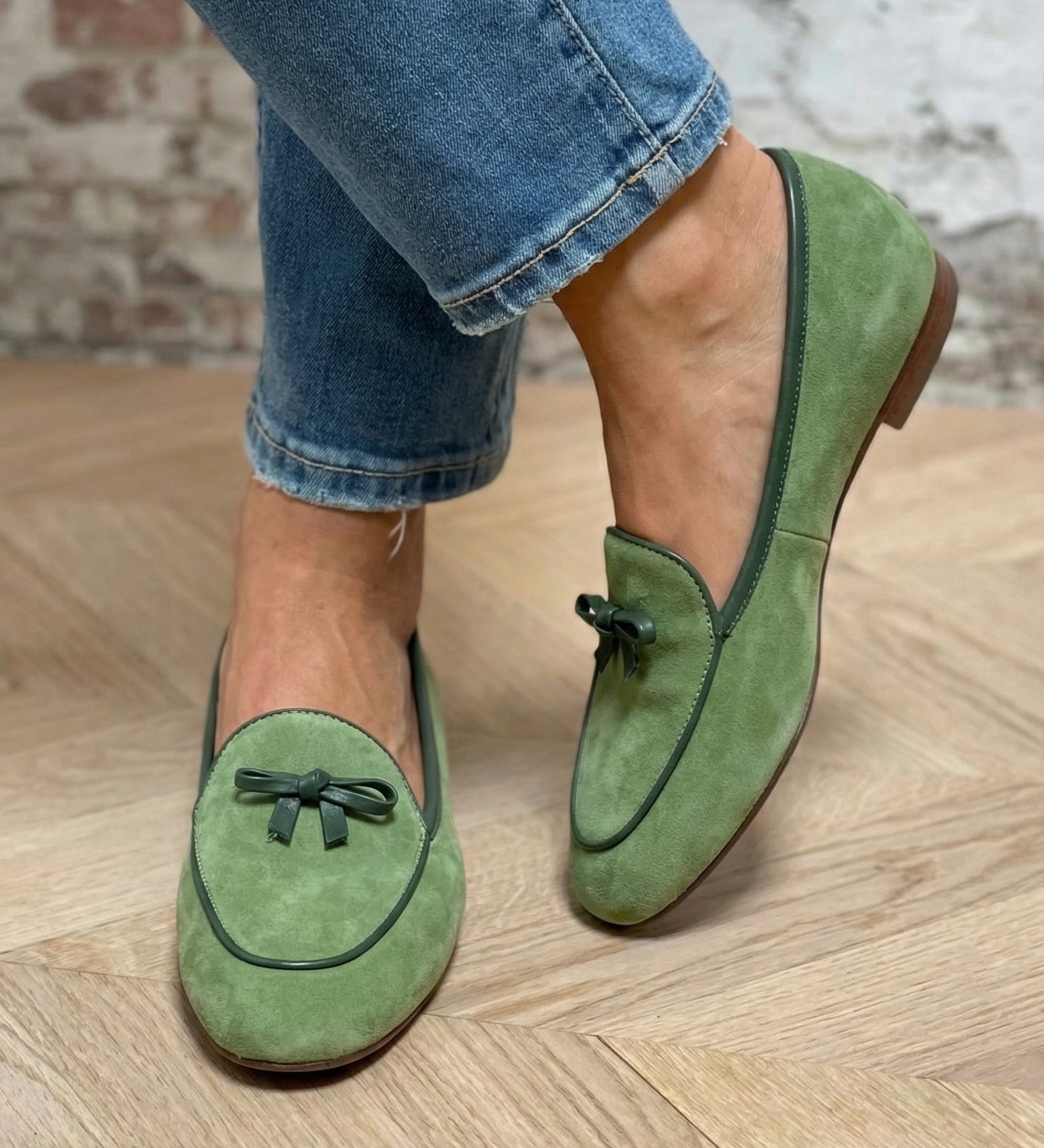 Geneviève - Chaussure Plate Élégante avec Nœud