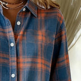 Chemise Avec Motif En Carreaux Et Col Revers