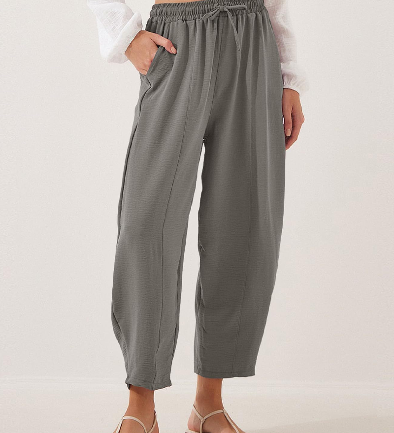 Pantalon Décontracté Cordon Poche