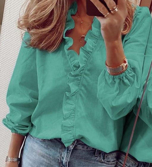 Chemisier Boho à Volants