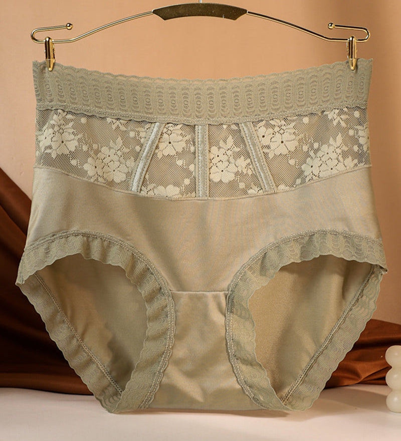Culotte Taille Haute En Dentelle Pour Femmes