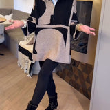 Pull À Demi-Zip Avec Col Montant Tendance