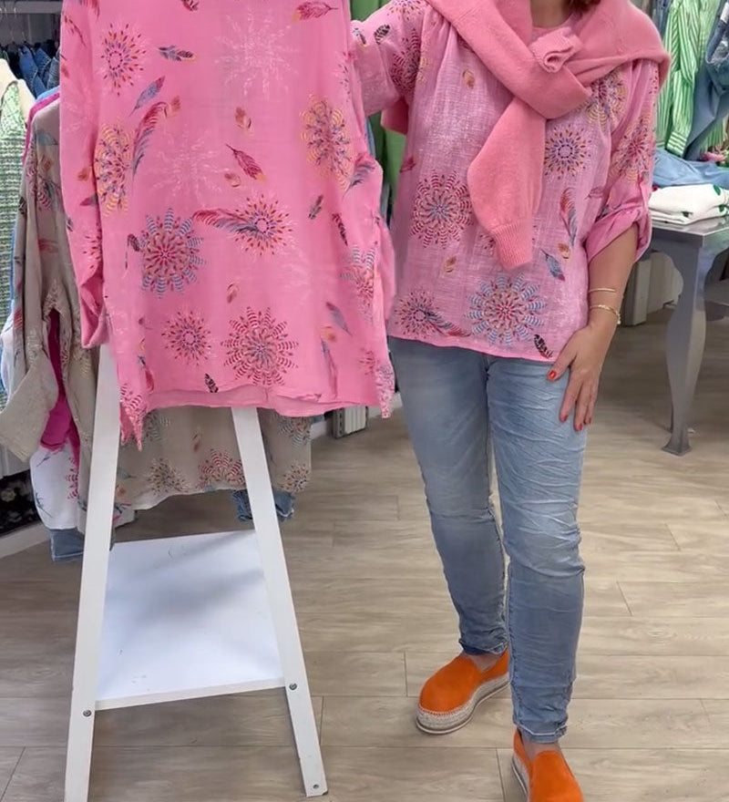T-Shirt Manches Longues Imprimé