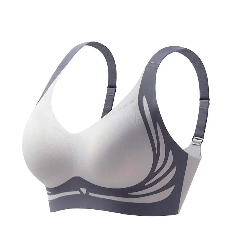 Soutien-gorge push-up sans armatures liftant anti-relâchement
