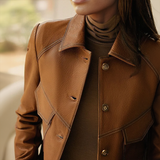 Zyvella | Veste marron élégante pour femme