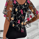 Blouse Brodée Maille Robust