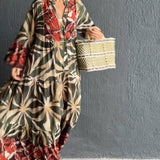 Robe de vacances ample imprimée