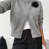 Pull Tendance Avec Ourlet Fendu