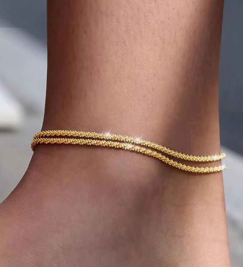 🏖️ Bracelets De Cheville Femme Kc Or & Argent Sterling
