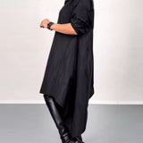 Robe décontractée irrégulière de couleur unie