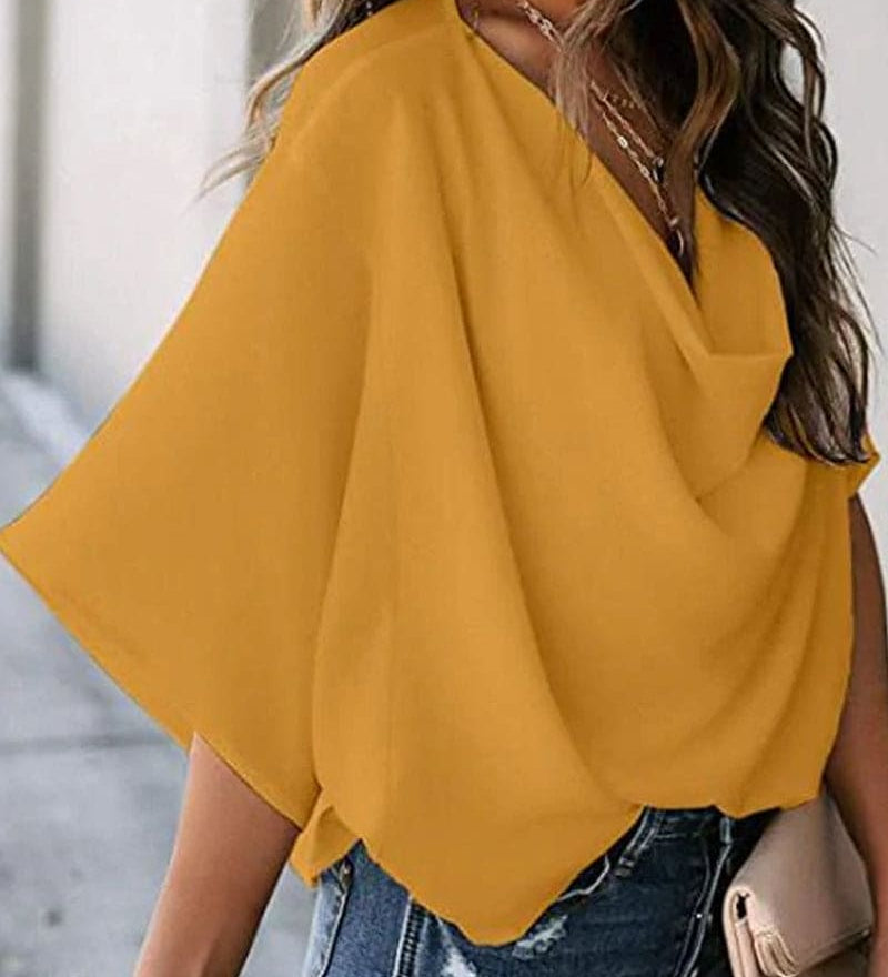 Kristina | Blouse élégante avec manches chauve-souris pour femmes