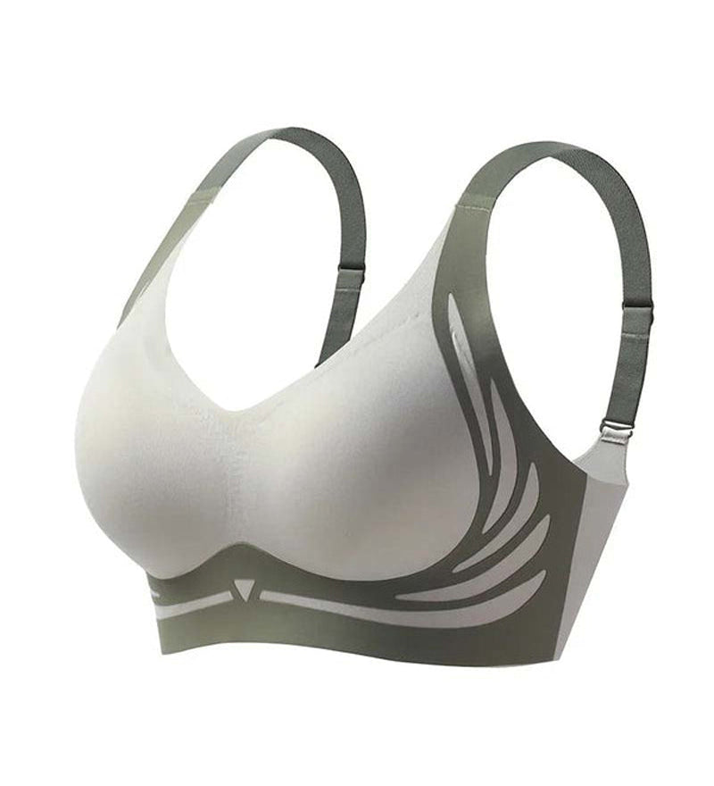 Soutien-gorge push-up sans armatures liftant anti-relâchement