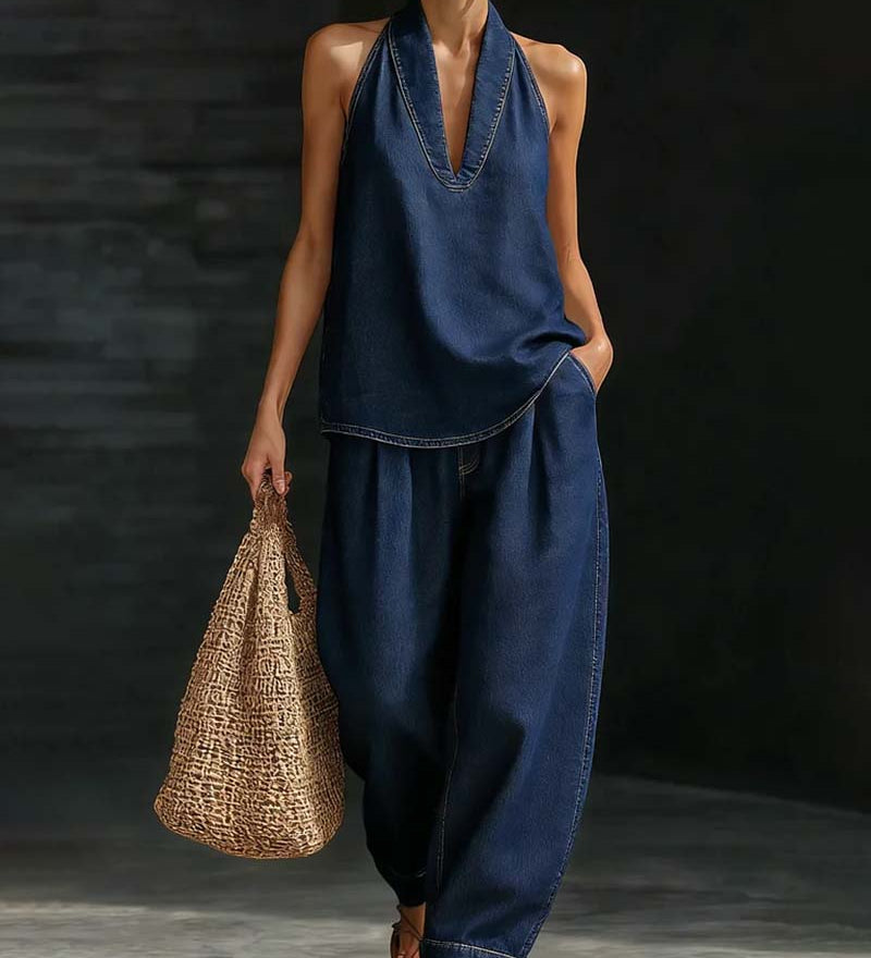Set Mode Col Halter Jean