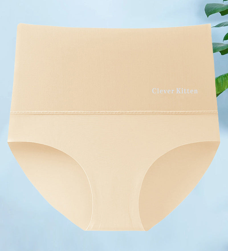 Culotte courte simple sans couture taille haute