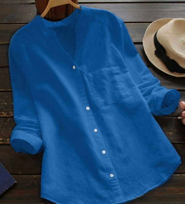 Aloyse | Chemise décontractée en lin et coton pour femme