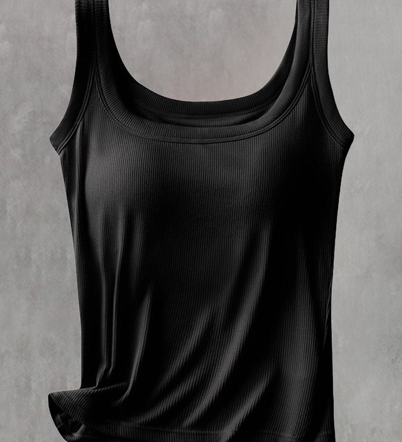 Débardeur Uni Avec Soutien-Gorge Intégré