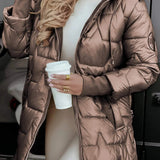 Clara – Manteau matelassé d’hiver femme avec capuche