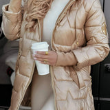 Clara – Manteau matelassé d’hiver femme avec capuche
