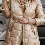 Clara – Manteau matelassé d’hiver femme avec capuche