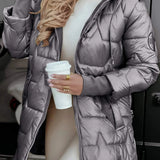 Clara – Manteau matelassé d’hiver femme avec capuche