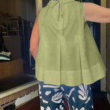 Blouse Sans Manches Unie Simple