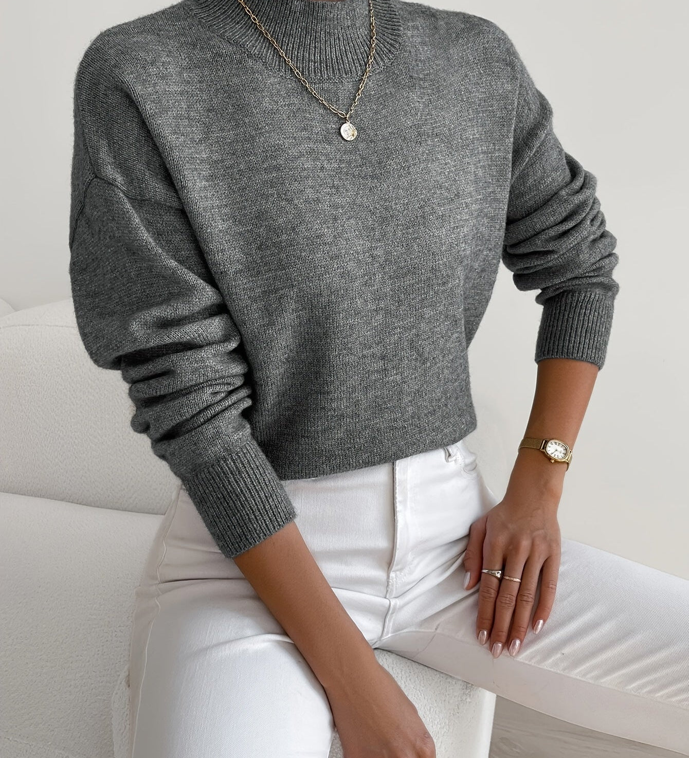 Élise – Pull à col rond femme