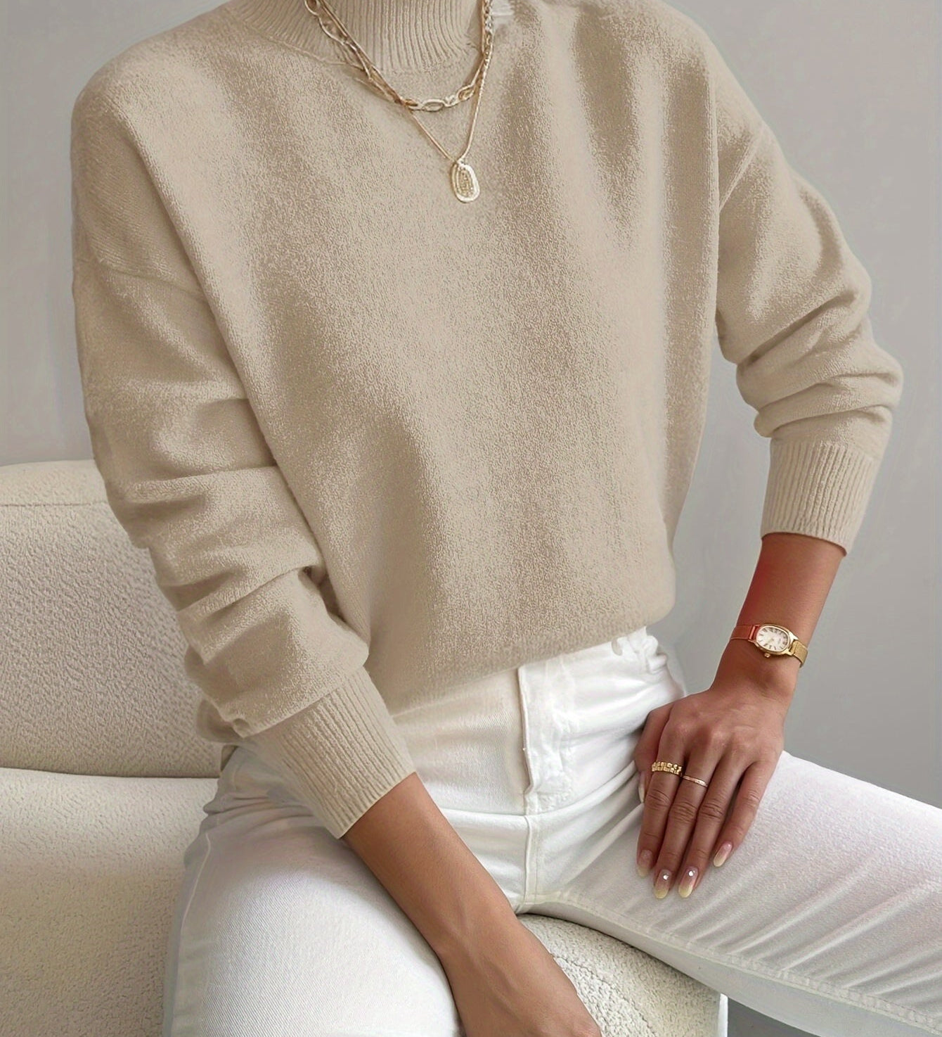 Élise – Pull à col rond femme
