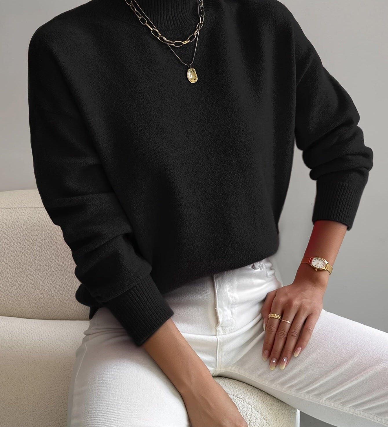 Élise – Pull à col rond femme