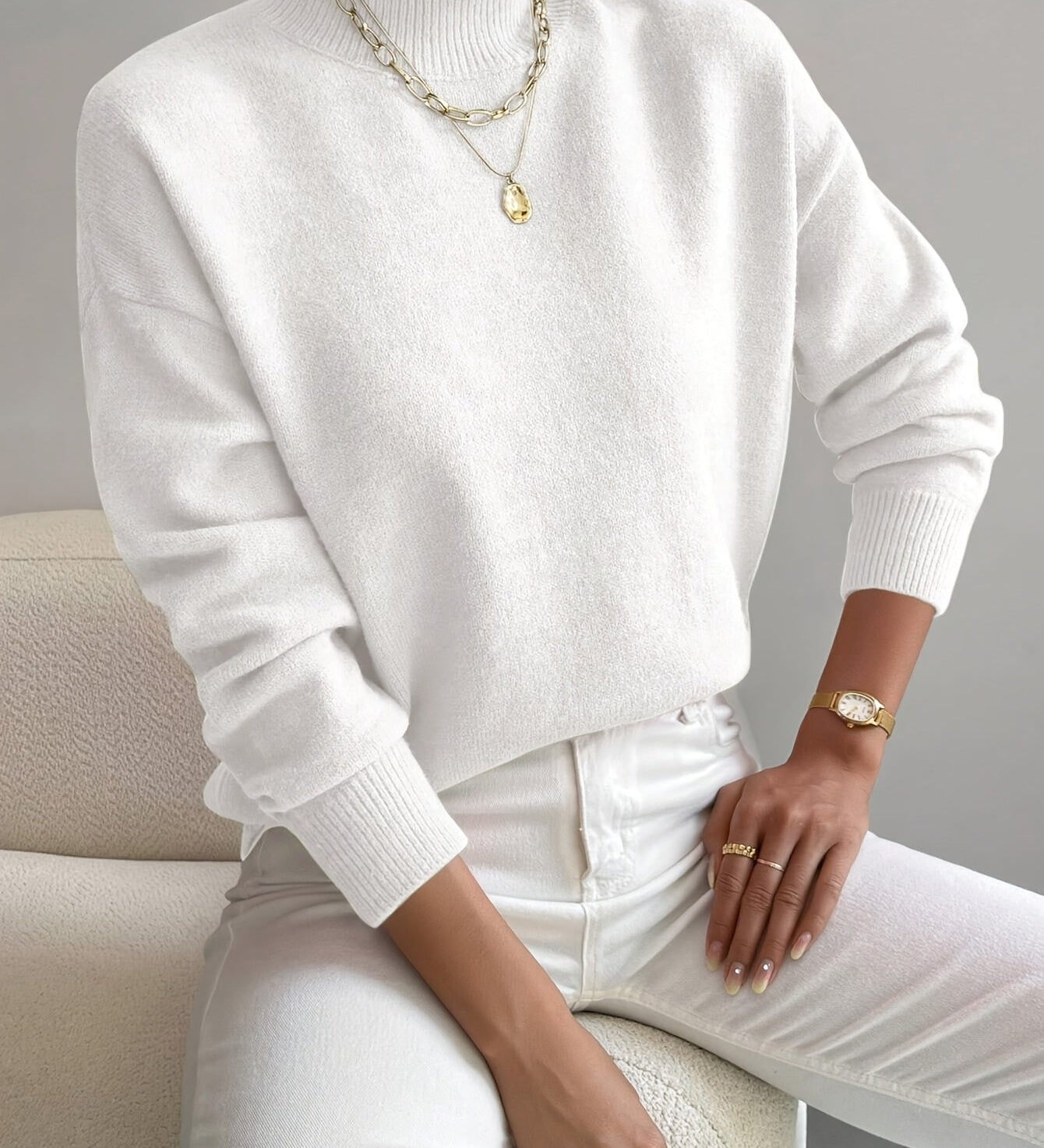 Élise – Pull à col rond femme