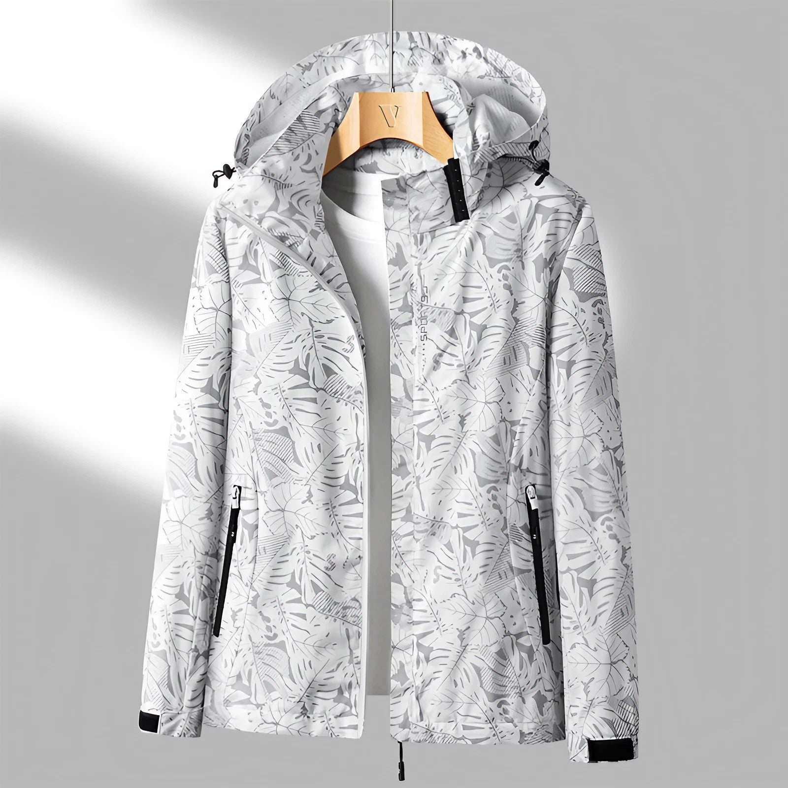 Chiara | Veste à capuche zippée avec finition imperméable pour femme