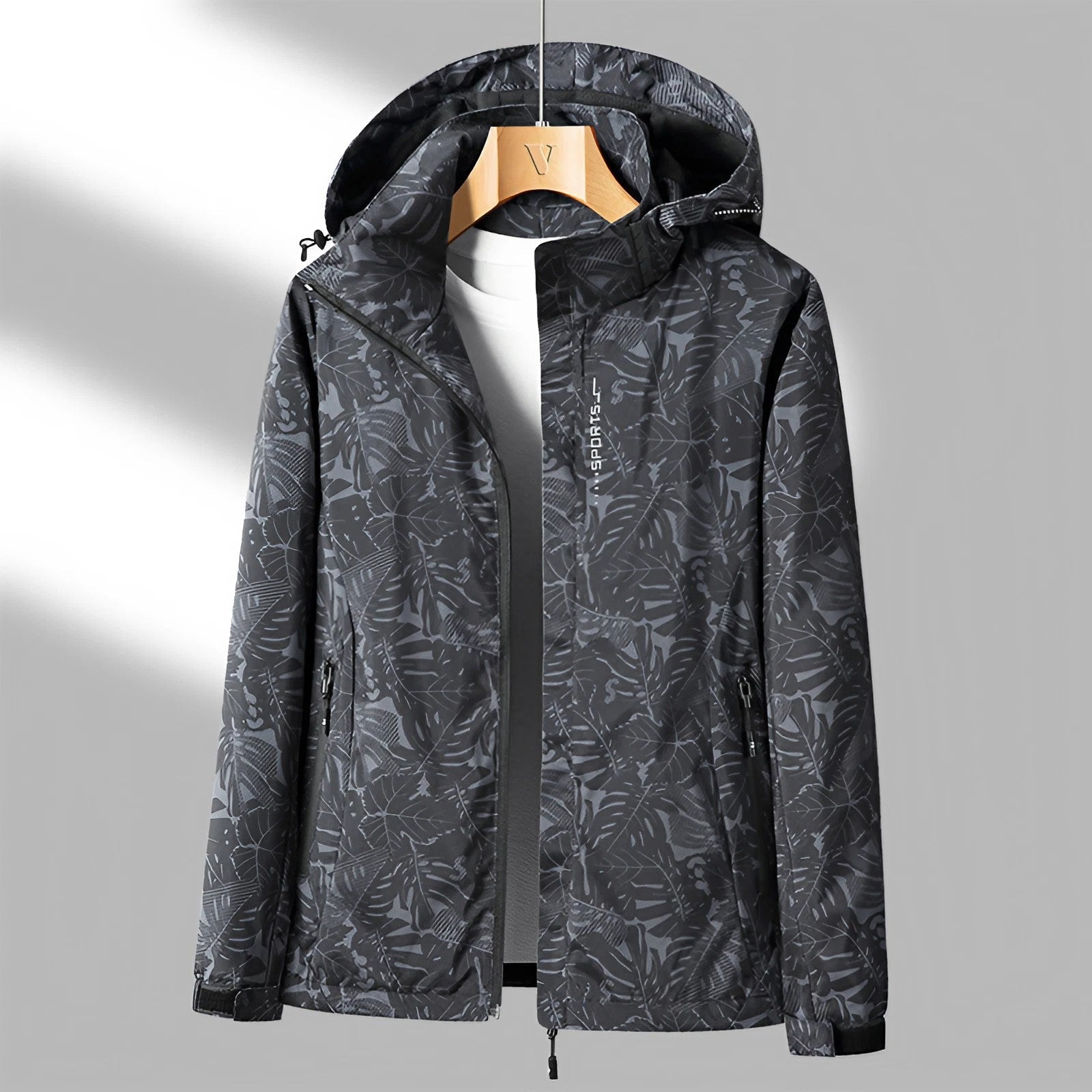 Chiara | Veste à capuche zippée avec finition imperméable pour femme